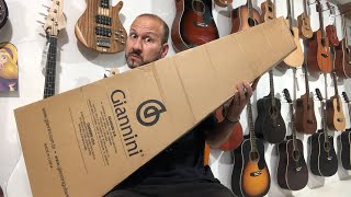 Unboxing teste do violão Giannini GDC1 CEQ NS [upl. by Kirst]