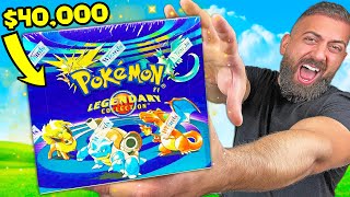 I Opened The Rarest Pokemon Box In The World 40000 [upl. by Auqinom386]