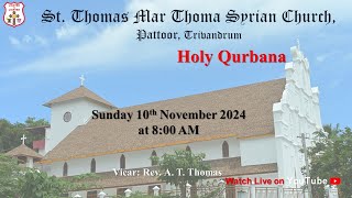 Holy Qurbana Live  St Thomas Mar Thoma Syrian Church  Pattoor Trivandrum [upl. by Iahcedrom]