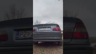 BMW E46 320i M52TUB20 catless exhaust sound [upl. by Land]