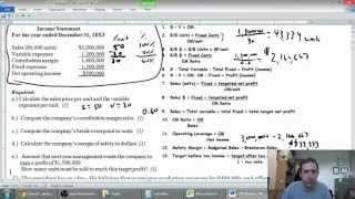 Cost Volume Profit Analysis  Part 1  The Basics  Management Accounting [upl. by Ailgna976]