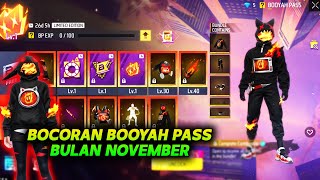 BOCORAN BOOYAH PASS FF BULAN NOVEMBER 2024  Full Review Booyah Pass Free Fire November 2024 [upl. by Olympe681]