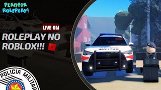 POLICIA MILITAR SP NO ROBLOX COLA NA LIVE [upl. by Animor]