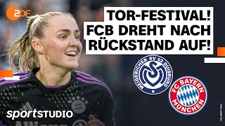 MSV Duisburg – FC Bayern München  FrauenBundesliga 18 Spieltag Saison 202324  sportstudio [upl. by Sansen]