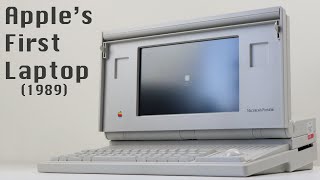 The 21000 Apple Laptop from 1989  First Apple Laptop  Macintosh Portable [upl. by Didier]