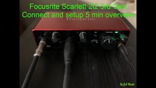 Focusrite Scarlett 2i2 3 gen setup and connect overview [upl. by Einnad]