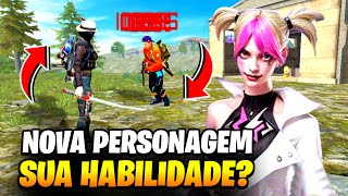 QUAL A HABILIDADE DA NOVA PERSONAGEM NA ATUALIZAÇÃO DO FREE FIRE  ATUALIZADO 2024 [upl. by Etirugram551]