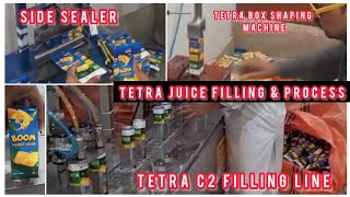 Tetra Pack 200ml Juice Filling amp Packing Process  Tetra pack juice production line  tetrapack [upl. by Arah]