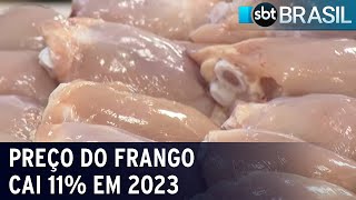 Preço do frango cai 11 e Brasil bate recorde de exportação de carne de ave  SBT Brasil 100124 [upl. by Erastus]