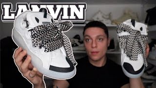 LANVIN Curb Sneaker WhiteBlack Transparent Sole Review  ON FOOT [upl. by Ravid]