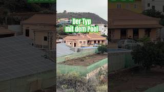 Solarstrom Garten auf Teneriffa ☀️☀️ Kühlung mit Pool bitcoinmining offgrid [upl. by Olfe626]