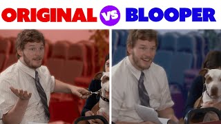 Bloopers VS The Original Scene Parks and Recreation  Comedy Bites [upl. by Dnomar994]