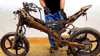 Comprehensive Restoration Project For all Old and Damaged Motorbikes by Genius Mechanics [upl. by Geis]