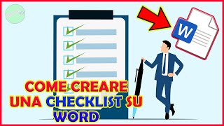 Come CREARE UNA LISTA checklist spuntabile CON WORD ✅✍️ [upl. by Margalo]