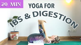 Yoga for Bloated Stomach IBS amp Digestion ♥ All levels ♥ YogaCandi [upl. by Candra]