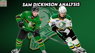 Sam Dickinson Defenseman  NHL Draft Prospect Analysis Ep4  London Knights OHL [upl. by Steinke202]