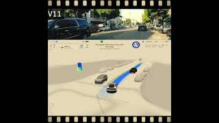 FSD Beta V12 vs V11 improvement spatial awareness [upl. by Inavoj307]