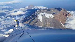 Kilimanjaro Kilimandscharo Kibo Peak Gipfel view from the plane [upl. by Benedikta]