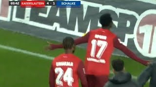 FC Kaiserslautern vs FC Schalke 41 Aaron Opoku Ragnar Ache amp Filip Stojilkovic score in win [upl. by Emearg597]