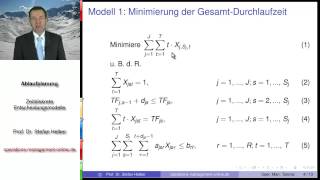 Video 102 zum quotOperations Management Tutorialquot Zeitdiskrete Entscheidungsmodelle der Ablaufplanung [upl. by Yentihw]