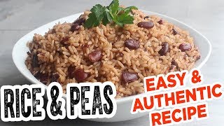 Jamaican RICE amp PEAS  MOST Delicious EASY amp authentic recipe [upl. by Nuahs142]