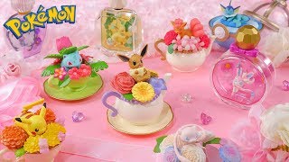 Kawaii♡ Pokemon Miniatures  Eevee and Friends  ReMent Candy Toy  Blind Boxes Unboxing [upl. by Sherfield]