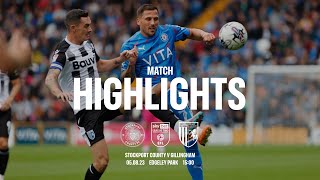 Match Highlights  Stockport County Vs Gillingham FC  050823 [upl. by Kyle296]