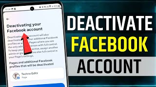 How to Deactivate Facebook Account 2024  Deactivate Facebook Account  temporarily deactivate fb [upl. by Ihcalam]