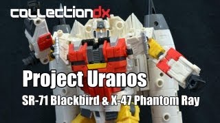 TFC Toys Project Uranos SR71 Blackbird amp X47 Phantom Ray Review  CollectionDX [upl. by Milak]