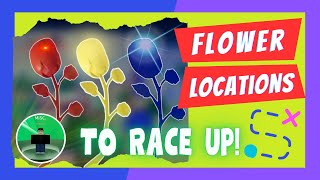 GET RACE V2 UP by FINDING FLOWER LOCATIONS  Blox Fruits [upl. by Arat]