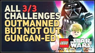 All Challenges Outmanned But Not Out Gunganed LEGO Star Wars The Skywalker Saga [upl. by Htide]