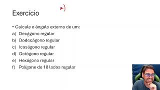 ÂNGULO EXTERNO POLÍGONO REGULAR [upl. by Delmar]