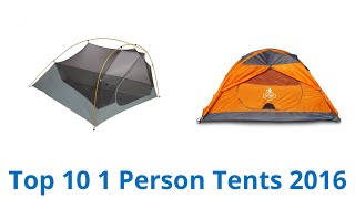 10 Best 1 Person Tents 2016 [upl. by Ludmilla717]