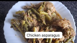 Chicken Asparagus Recipe Quick and Delicious Recipe [upl. by Nauqahs404]