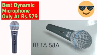 Beta 58a price review and unboxing How to connect Microphone to phone [upl. by Atinra]