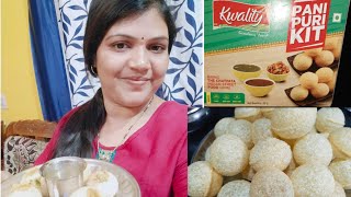 kwality panipuri kltreadymade pani puri kitshilpa vlogs in Chitradurga Kannada Vlog channel [upl. by Yelhsa]