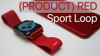 Product Red Sport Loop for Apple Watch  Review [upl. by Raseta]