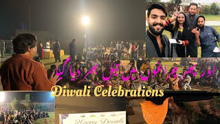 Wow Diwali celebration in Pakistan پہلاں میلہ رب کیتاAll Religions are celebrating with pak hindu [upl. by Saihttam777]