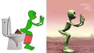 El Chombo  Dami dami tu Cosita feat funny Drawing meme video 😂  funny Alien dance [upl. by Ramuk977]