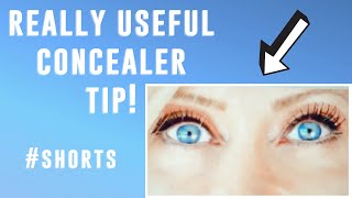 Concealer Trick For Mature Eyes shorts [upl. by Ellener833]