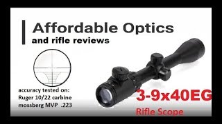 39x40 EG Amazon rifle scope Review [upl. by Anirbes883]