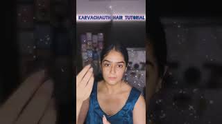 Karvachauth easy Hair  Hairstyles for karvachauth  Wedding Hair Do  Hair bun shorts instagram [upl. by Enelrad]