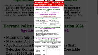 Haryana staff selection commission posts 2024 motivation upsc education ssc ssccgl gd shorts [upl. by Ahsaetal]