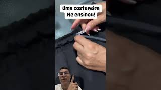 como colocar o cordão do seu short de volta 😱😱 dicas costureira viralshorts [upl. by Waverly124]