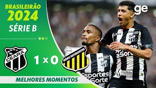 CEARÁ 1 X 0 NOVORIZONTINO  MELHORES MOMENTOS  23ª RODADA BRASILEIRÃO 2024  geglobo [upl. by Assetnoc206]