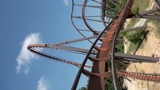 Wildfire Roller Coaster POV Silver Dollar City Branson Missouri [upl. by Modnarb592]