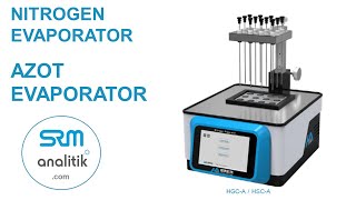 SRM analitik HAUK Azot Nitrogen evaporator  infosrmanalitikcom 90 553 183 85 45 [upl. by Asi959]