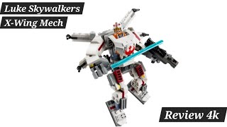 LEGO Starwars 75390 Luke Skywalkers XWing Mech Review 4k hat nichts zu bieten [upl. by Sonafets]