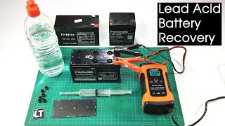 Sealed Lead Acid Battery Recovery  How to refill lead acid battery [upl. by Eruza124]