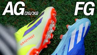 Soccer shoes suitable for artificial field X Crazyfast Elite AG2G3G vs FG [upl. by Yerac]